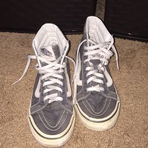 Grey sk8 high vans